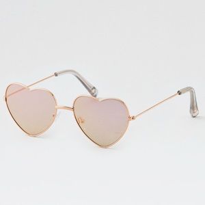 Heart aviator sunglasses